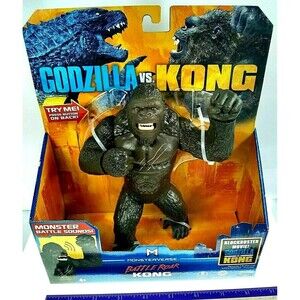 Godzilla vs. Kong Battle Roar Monsterverse Playmates Toy Figure Roaring Sound 4+